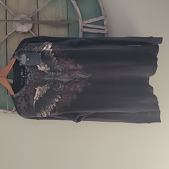 Affliction long sleeve thermal shirt